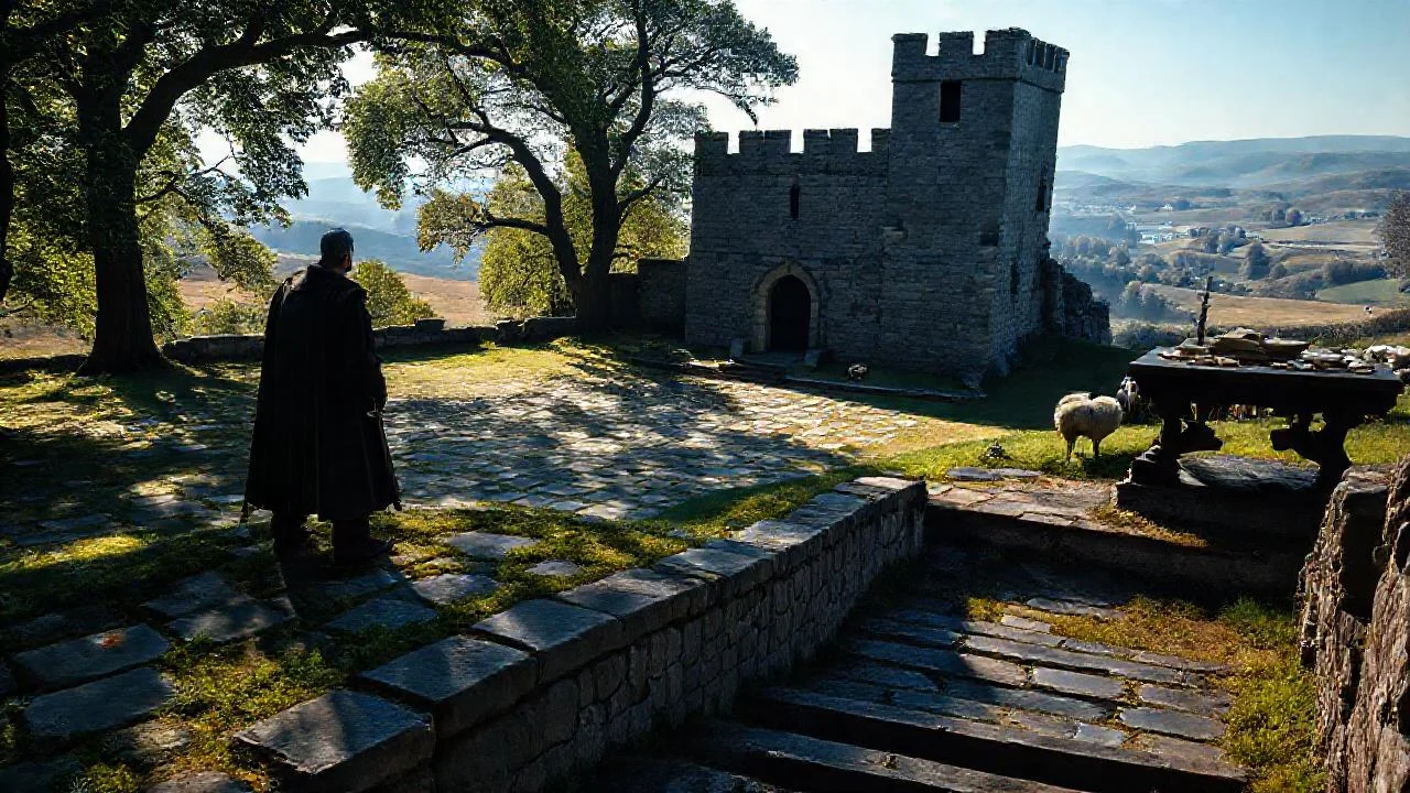 Castillo antiguo, silencio y misterio