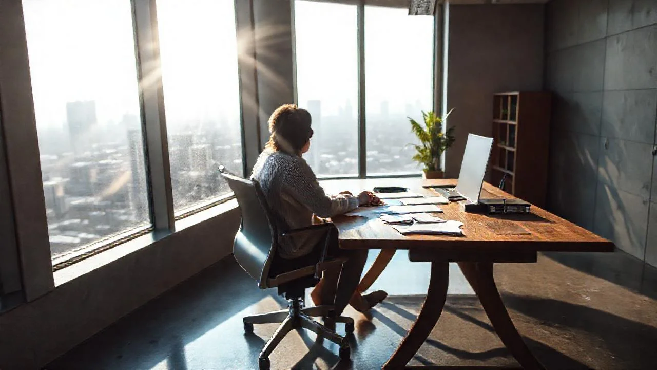 Luz y concentración en un espacio moderno