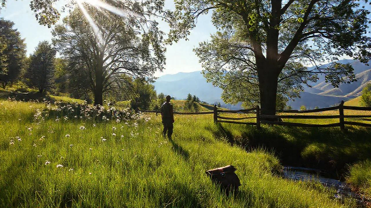 Tranquilidad rural se extiende en la luz