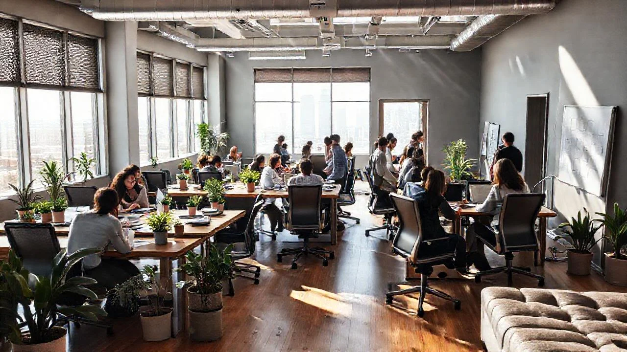 Un espacio de trabajo moderno y activo
