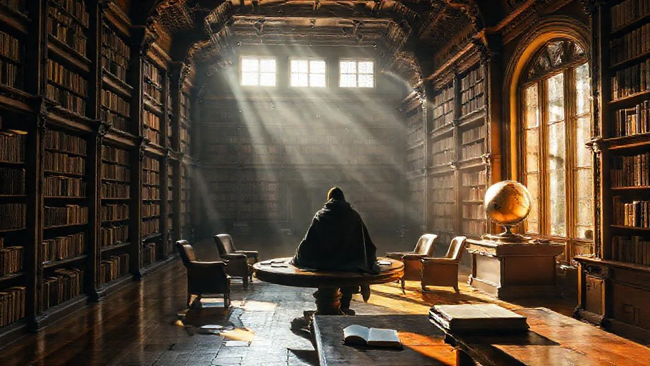 Silencio y libros en la luz