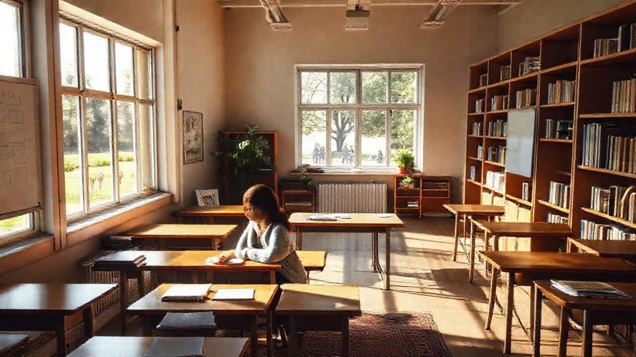 Un aula luminosa, tranquila y enfocada