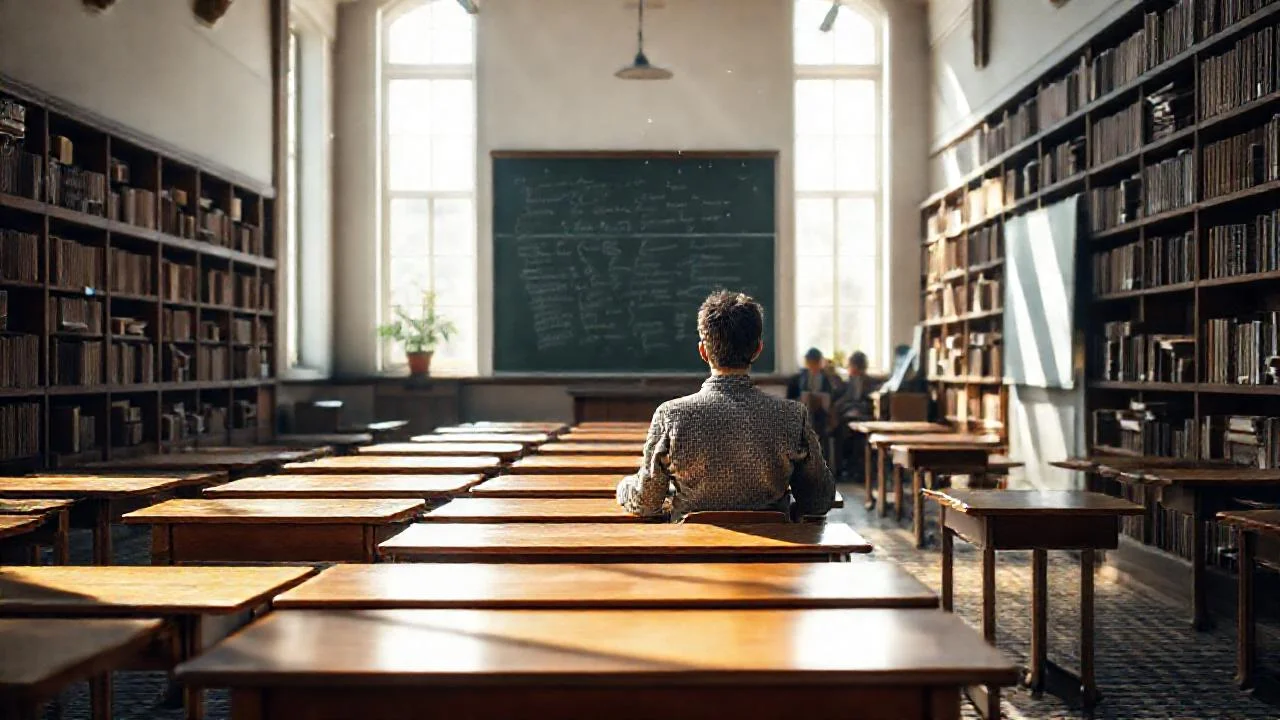 Un aula tranquila y contemplativa