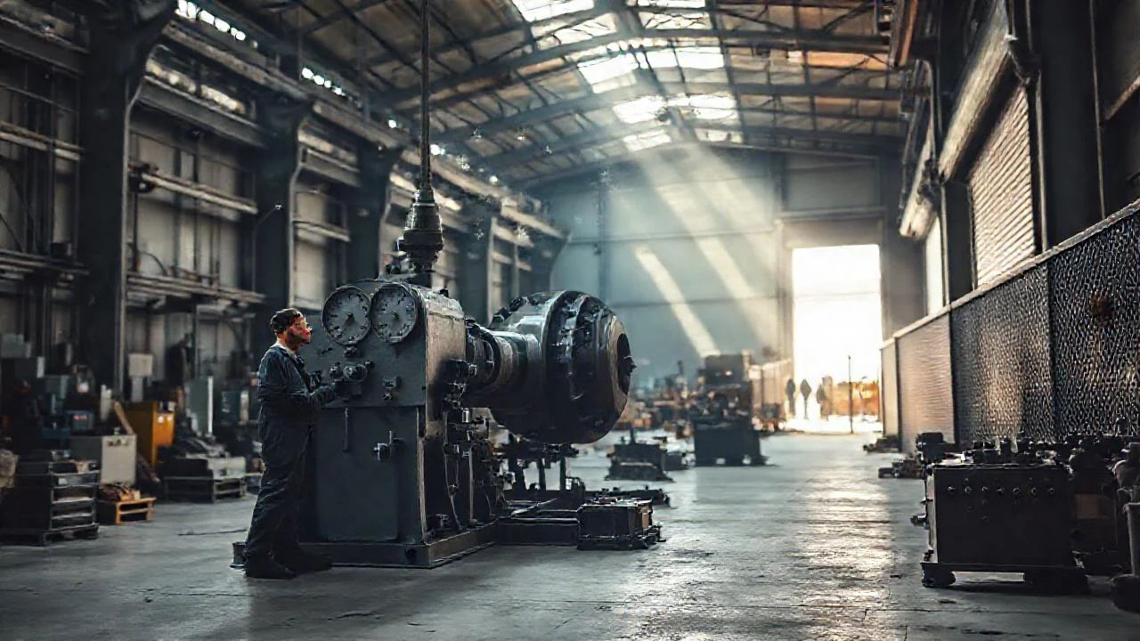 Almacén industrial: escala y trabajo silencioso