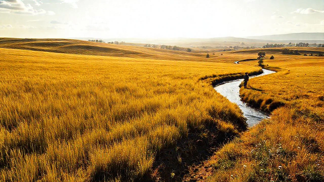 Un paisaje abierto y sereno