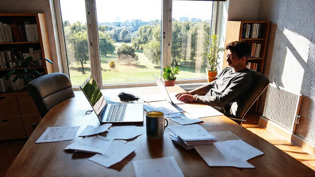 Un espacio de trabajo sereno y productivo