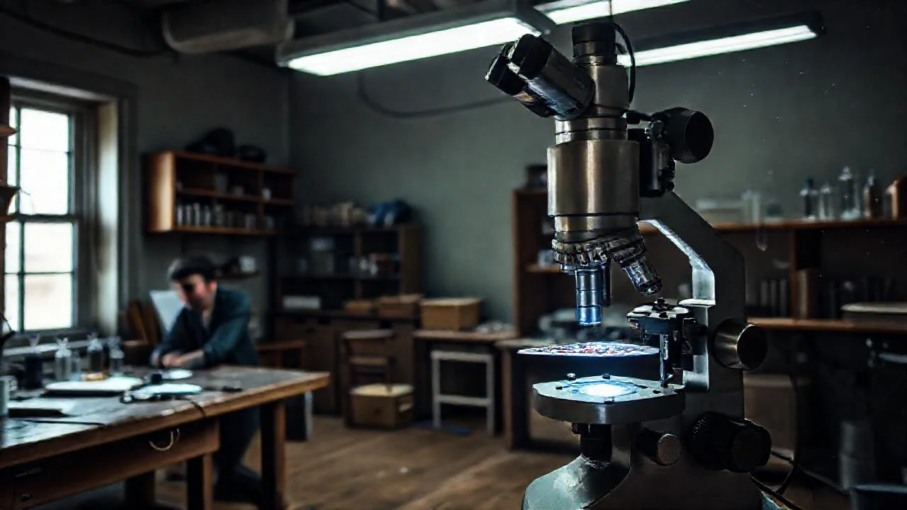 Laboratorio científico: observación detallada y silenciosa