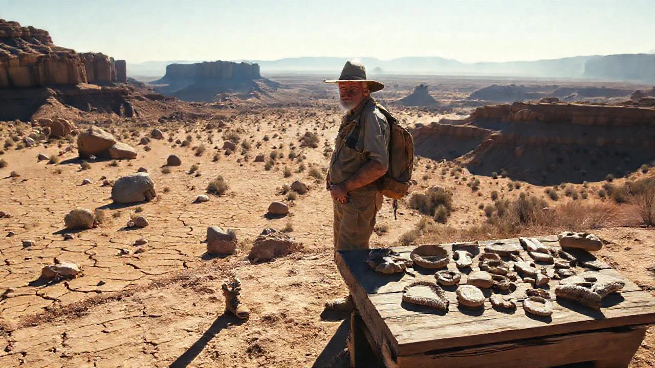 Un solitario explorador contempla la inmensidad