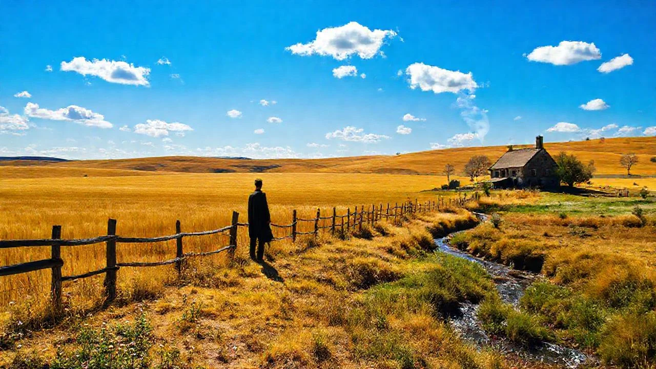 Campo dorado, quietud y sol