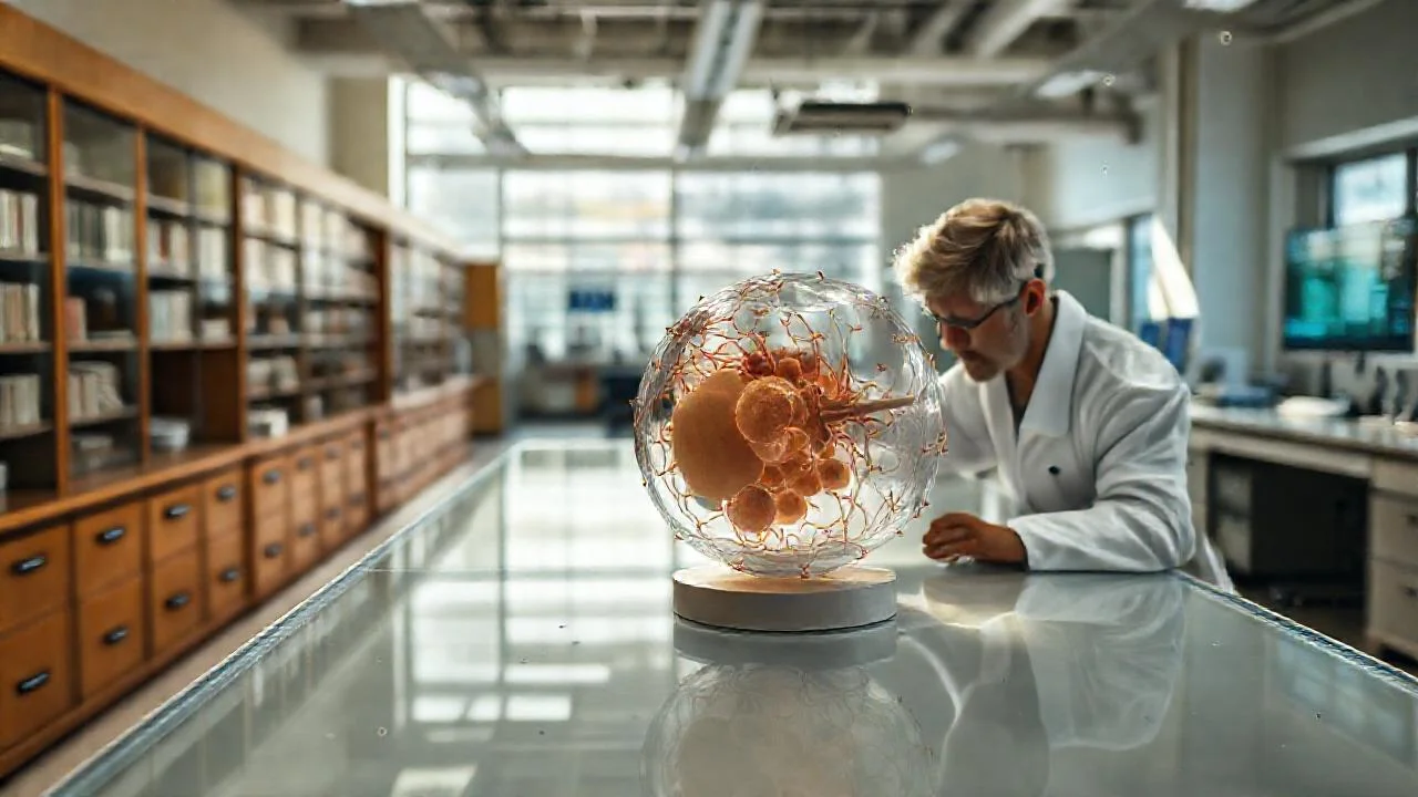 Laboratorio científico: observación detallada de células