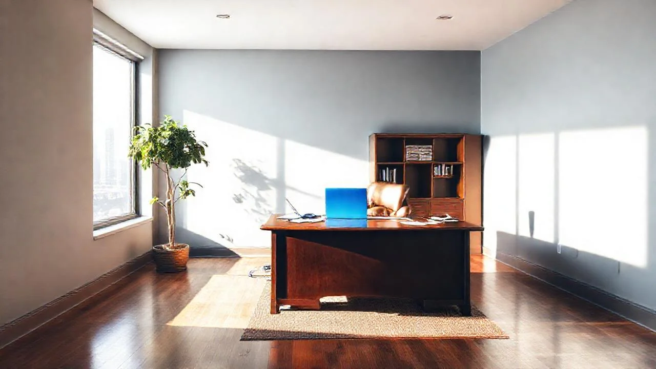 Un espacio de trabajo profesional y cálido