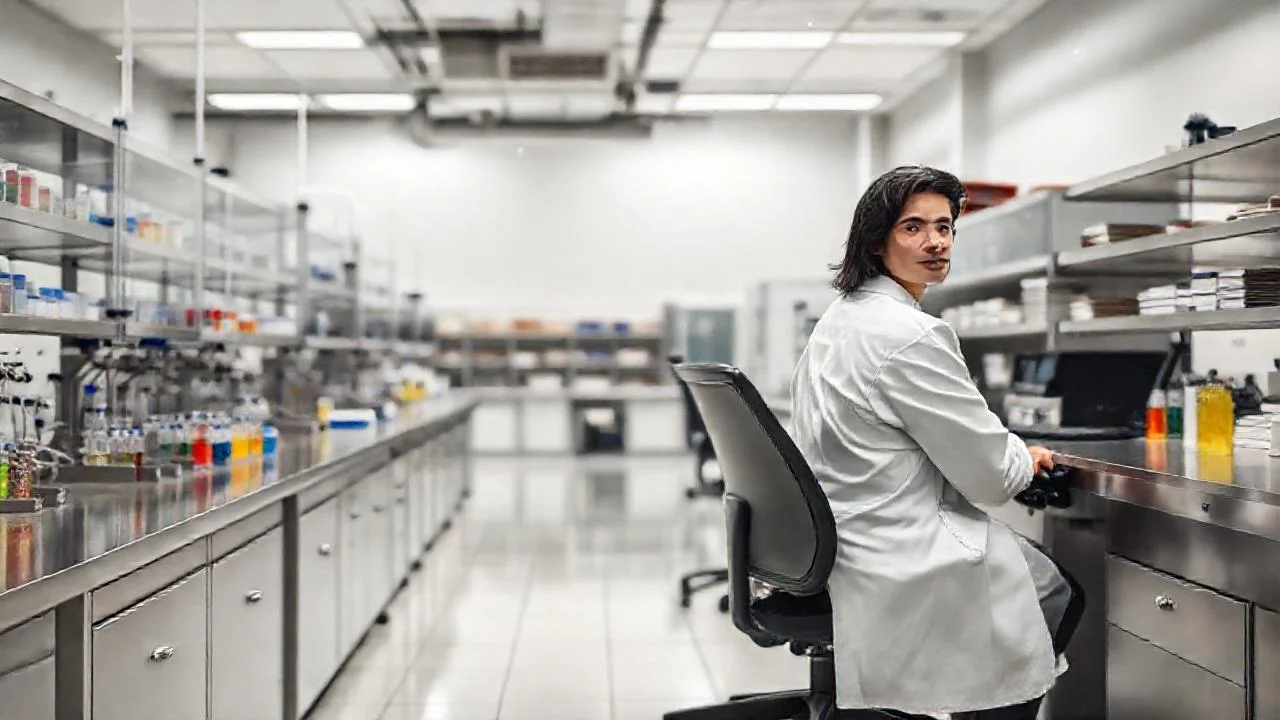 Laboratorio científico: precisión y detalle
