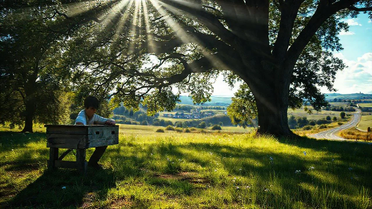 Sol y quietud en un paisaje sereno