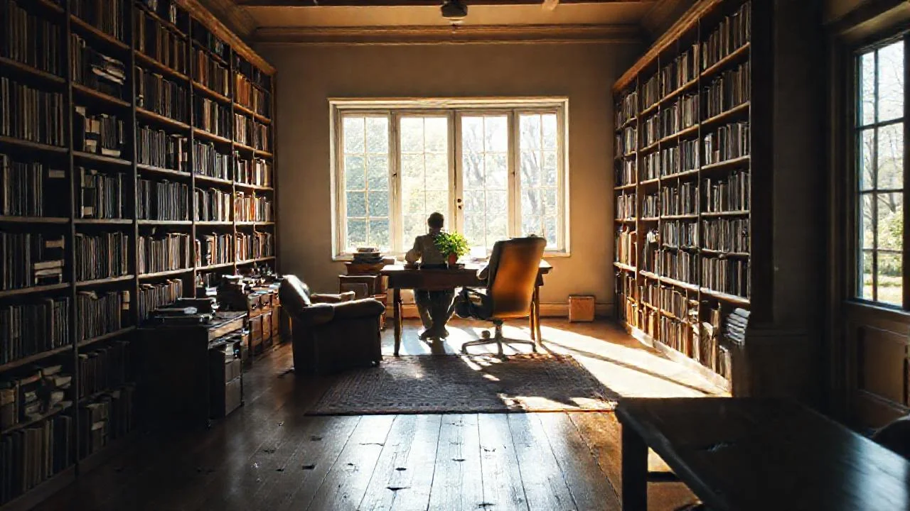 Un estudio tranquilo, lleno de luz