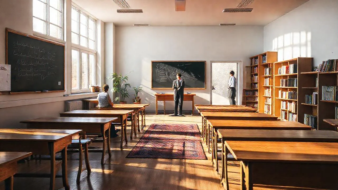 Un aula tranquila, vibrante y educativa