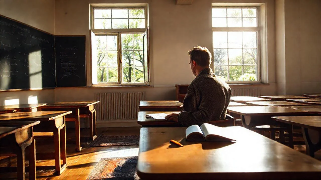 Un aula tranquila, llena de luz