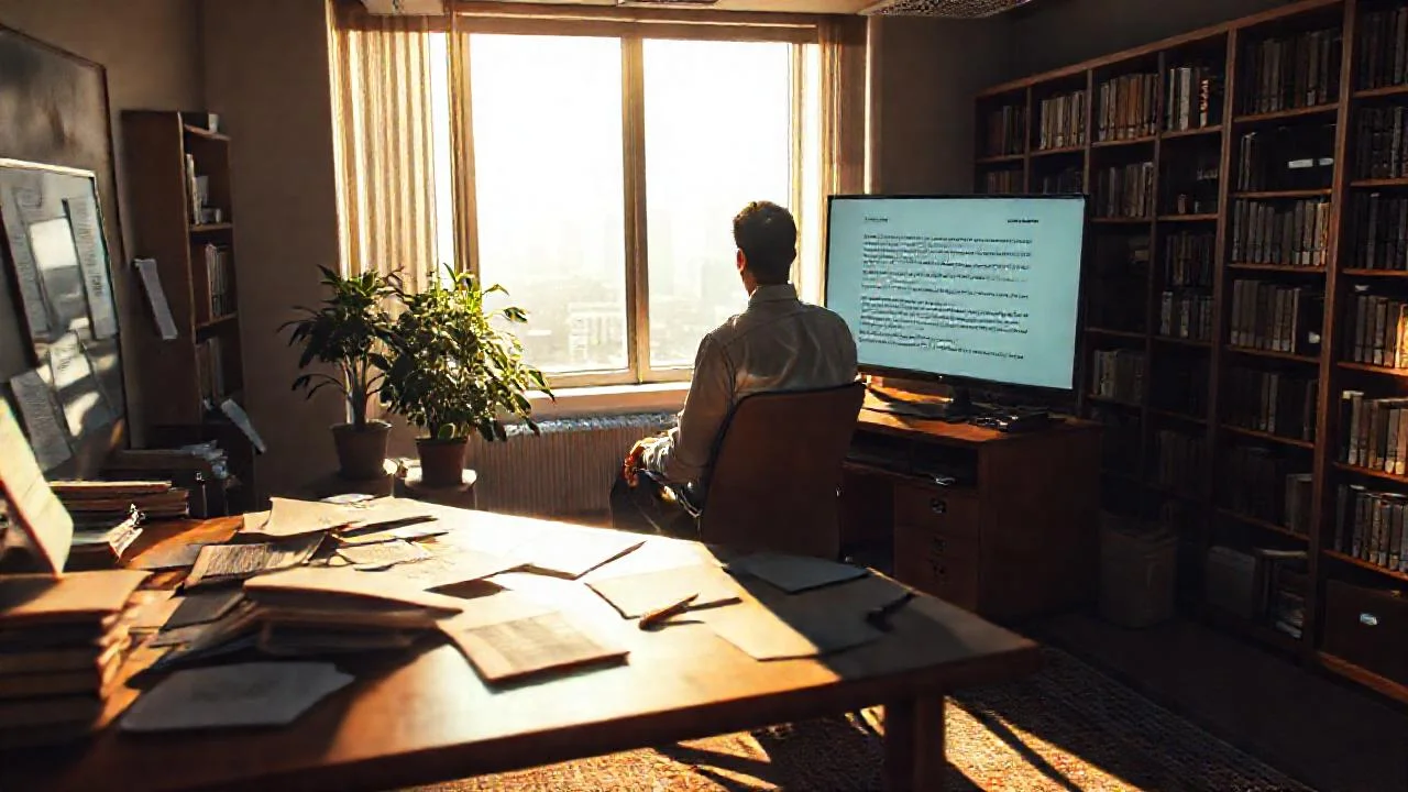 Un espacio de trabajo ordenado y tranquilo
