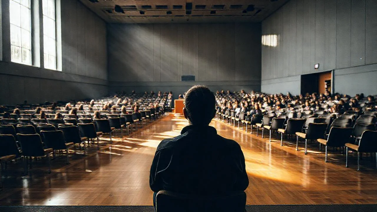 Un aula silenciosa, iluminada y profunda