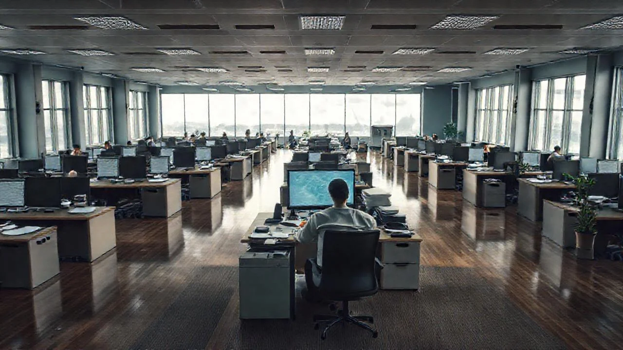 Oficina tranquila, trabajo concentrado y silencioso