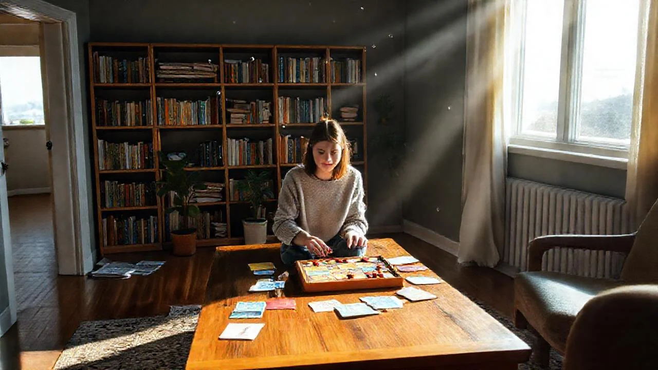Luz cálida ilumina un espacio tranquilo