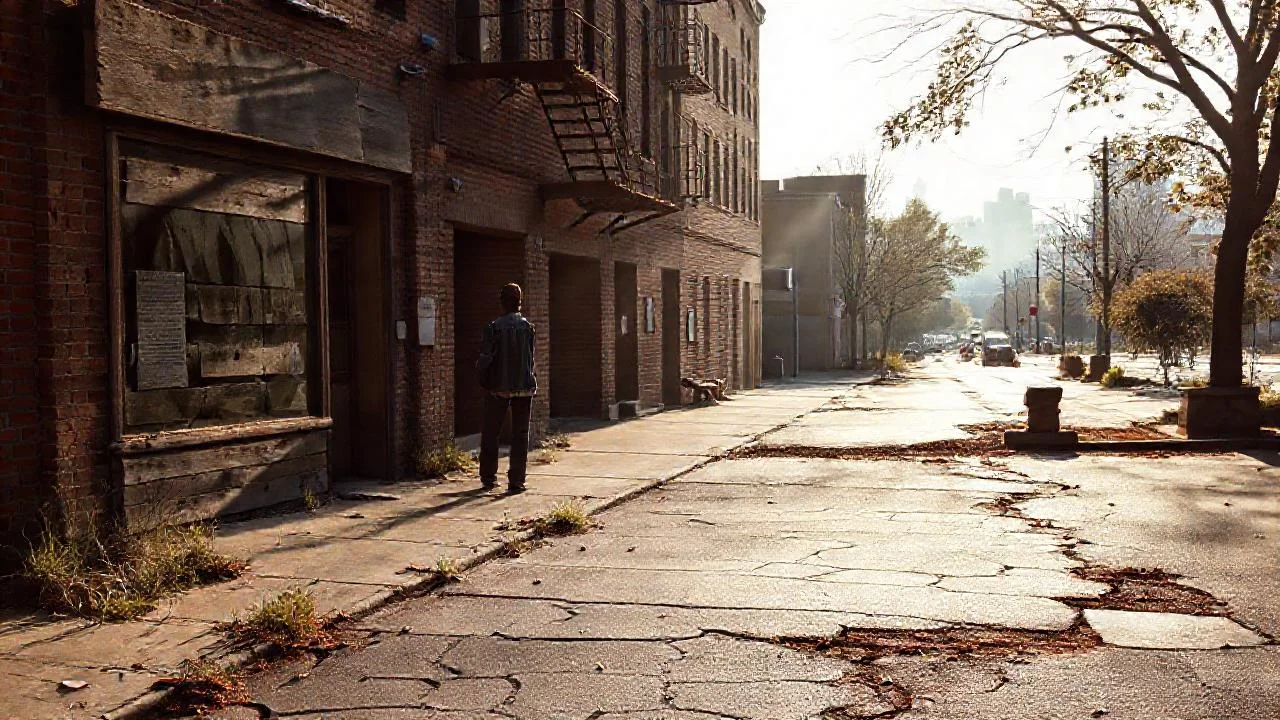 Decadencia urbana, silencio y sombras