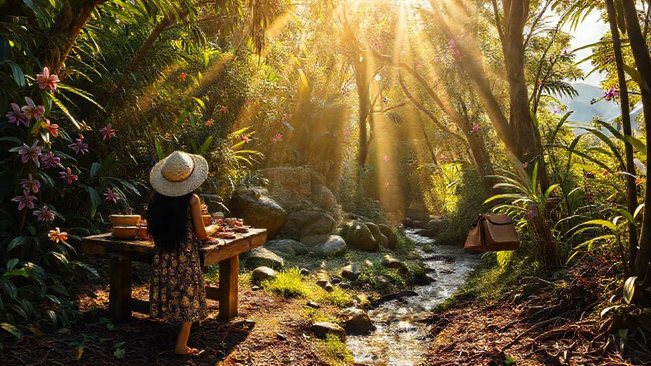 Sol filtrado, belleza salvaje y quietud