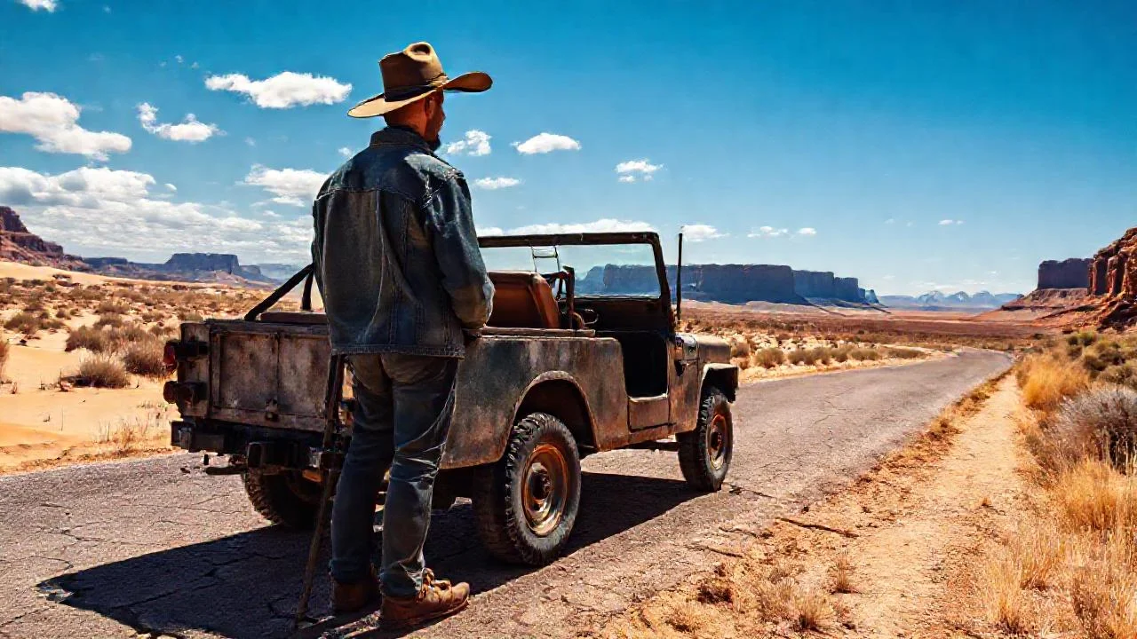 Soledad y calor en el desierto