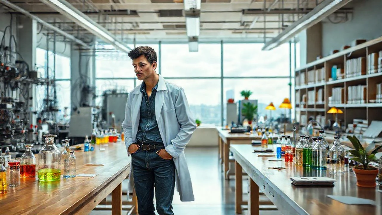 Laboratorio científico: orden y concentración