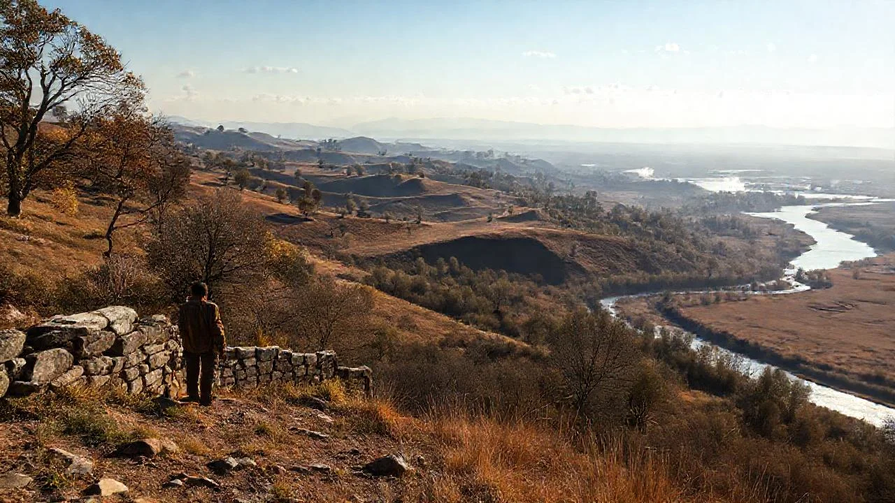 Paisaje vasto y sereno se extiende