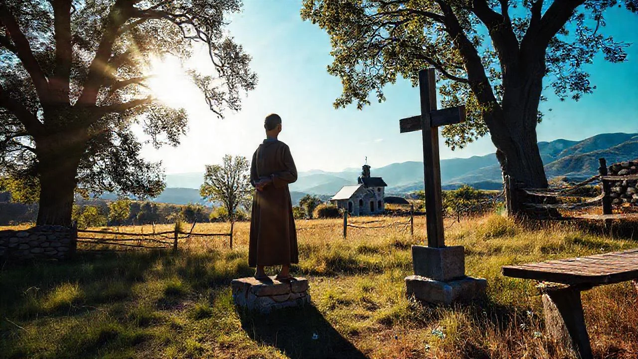 Tranquilidad rural, luz y quietud