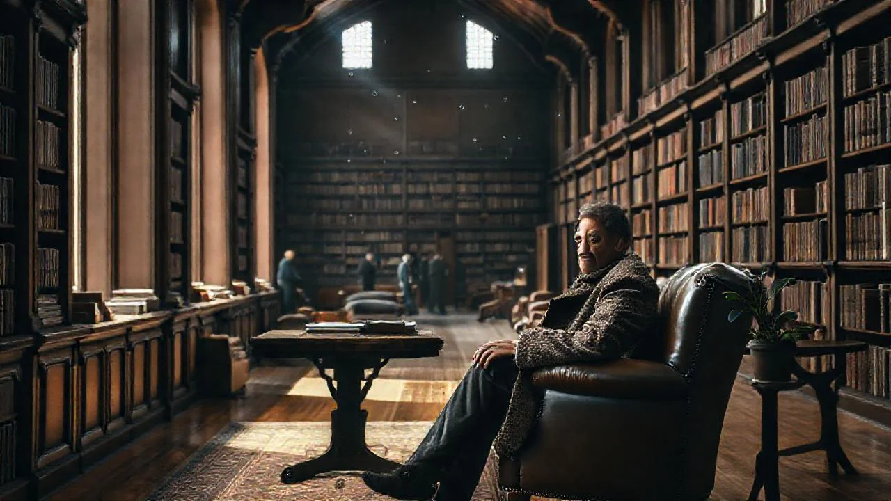 Una biblioteca tranquila y acogedora