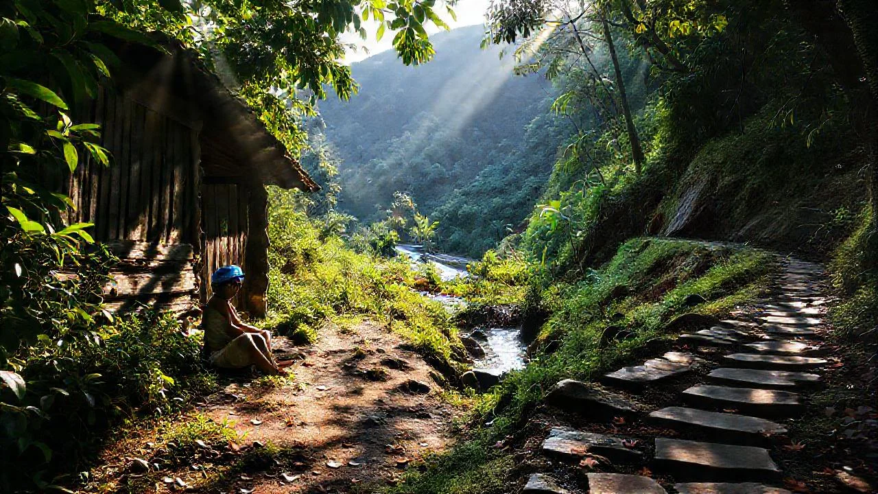 Tranquilidad vegetal, luz y silencio
