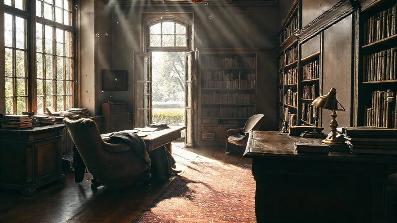 Una habitación antigua, llena de historia
