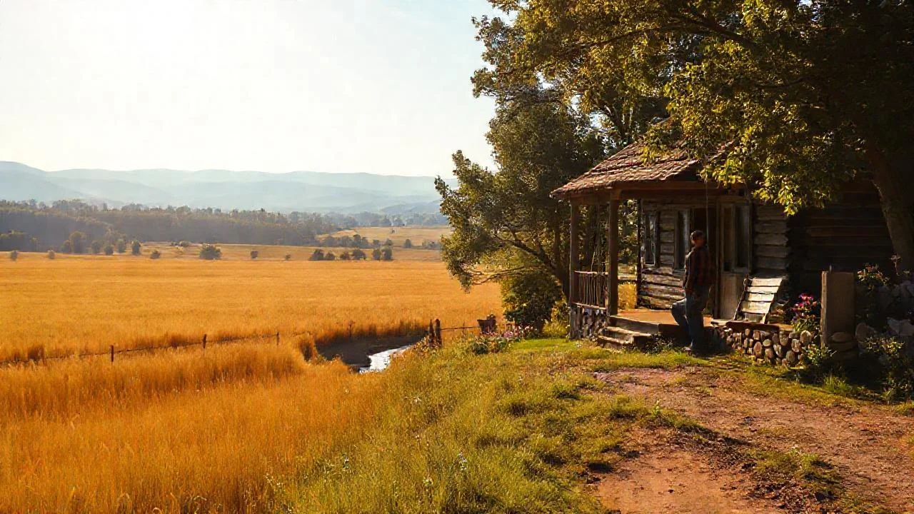 Campo sereno, tranquilo y silencioso