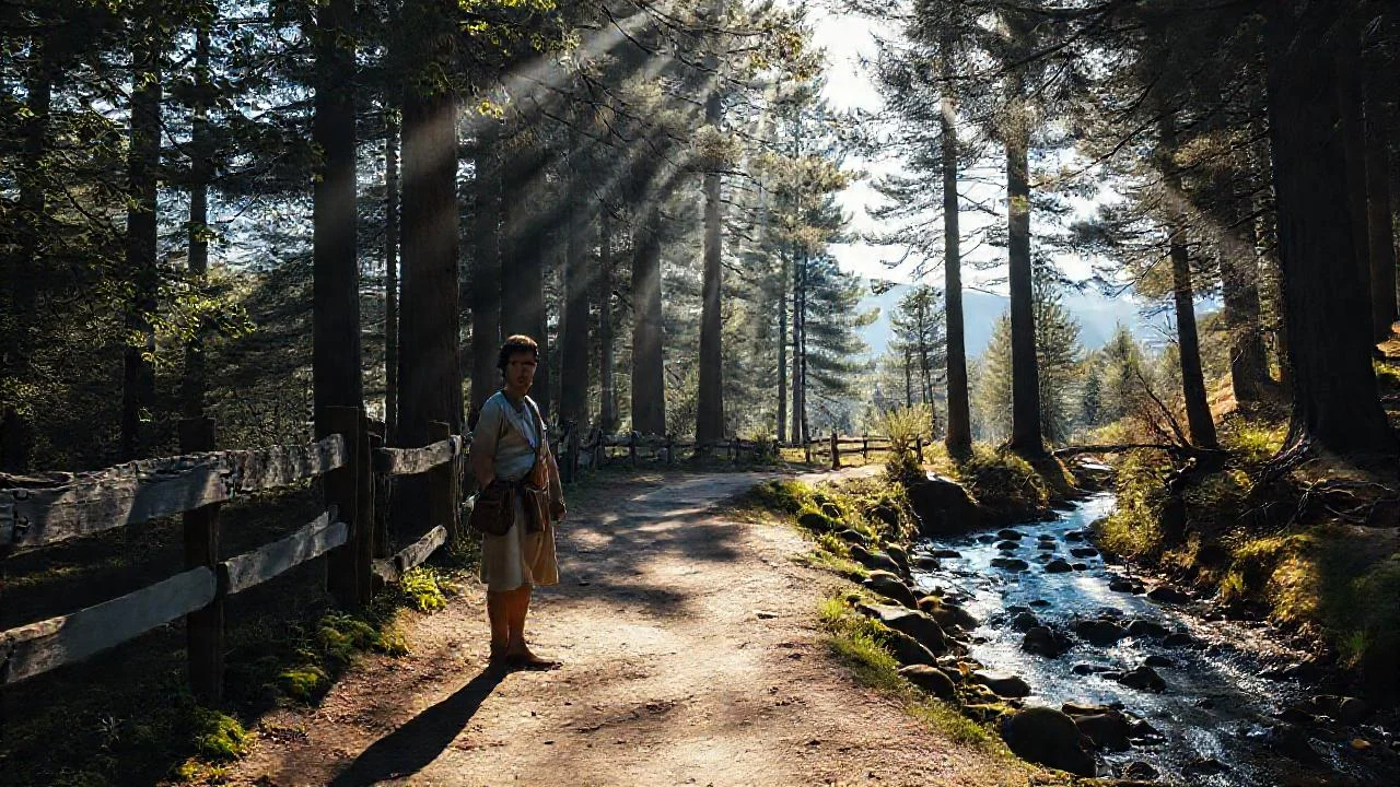 Silencio y calma en el bosque