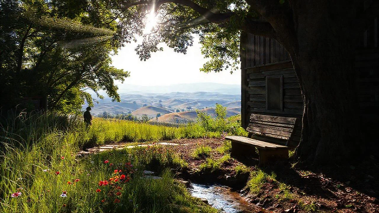 Un paisaje sereno y natural se revela