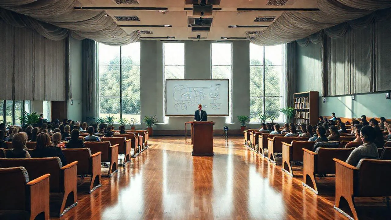 Aula universitaria: aprendizaje académico y sereno