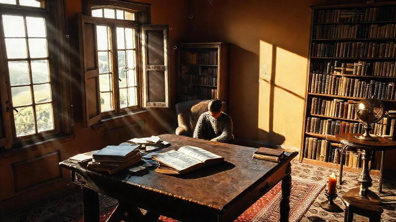 Habitación antigua, tranquila y llena de historia
