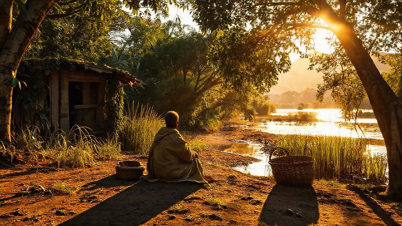 Un observador silencioso contempla la naturaleza