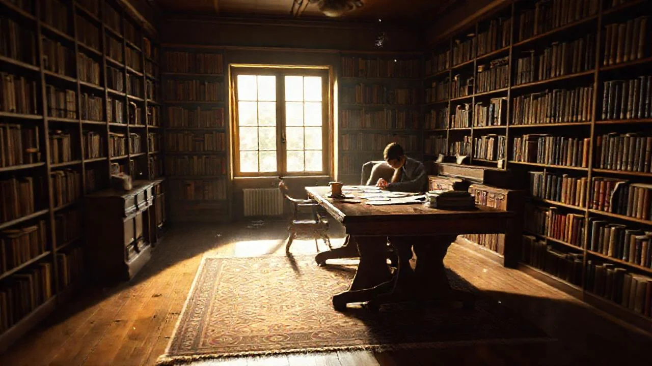Un estudio tranquilo, lleno de estudio