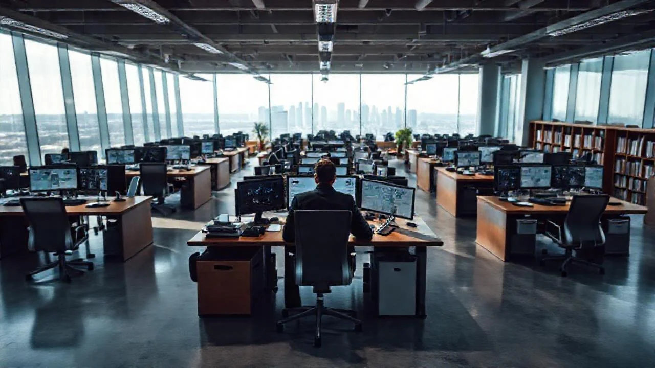 Oficina moderna, tranquila y profesional