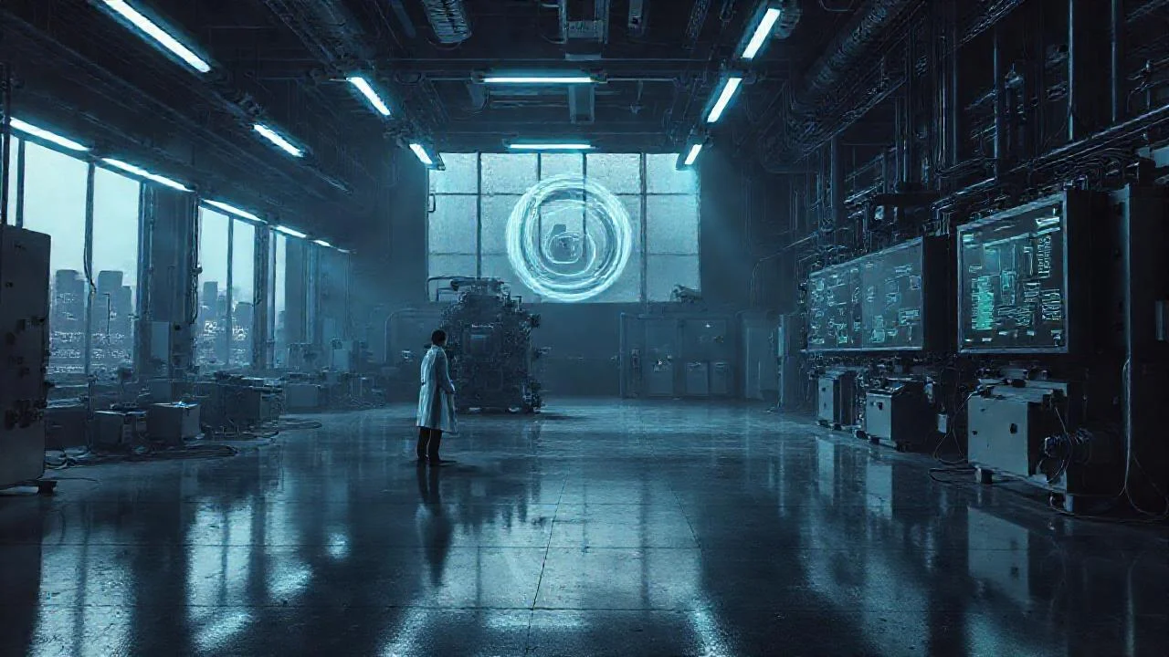 Laboratorio frío, misterio y maquinaria