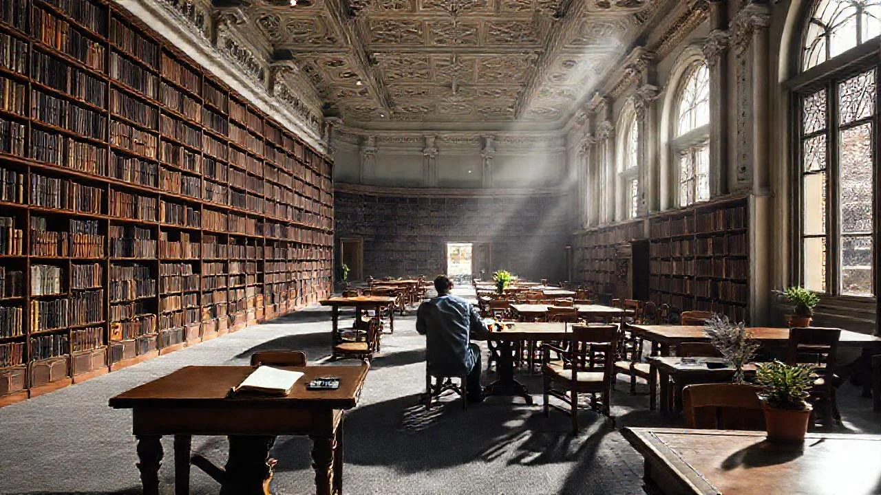 Biblioteca académica: quietud y concentración