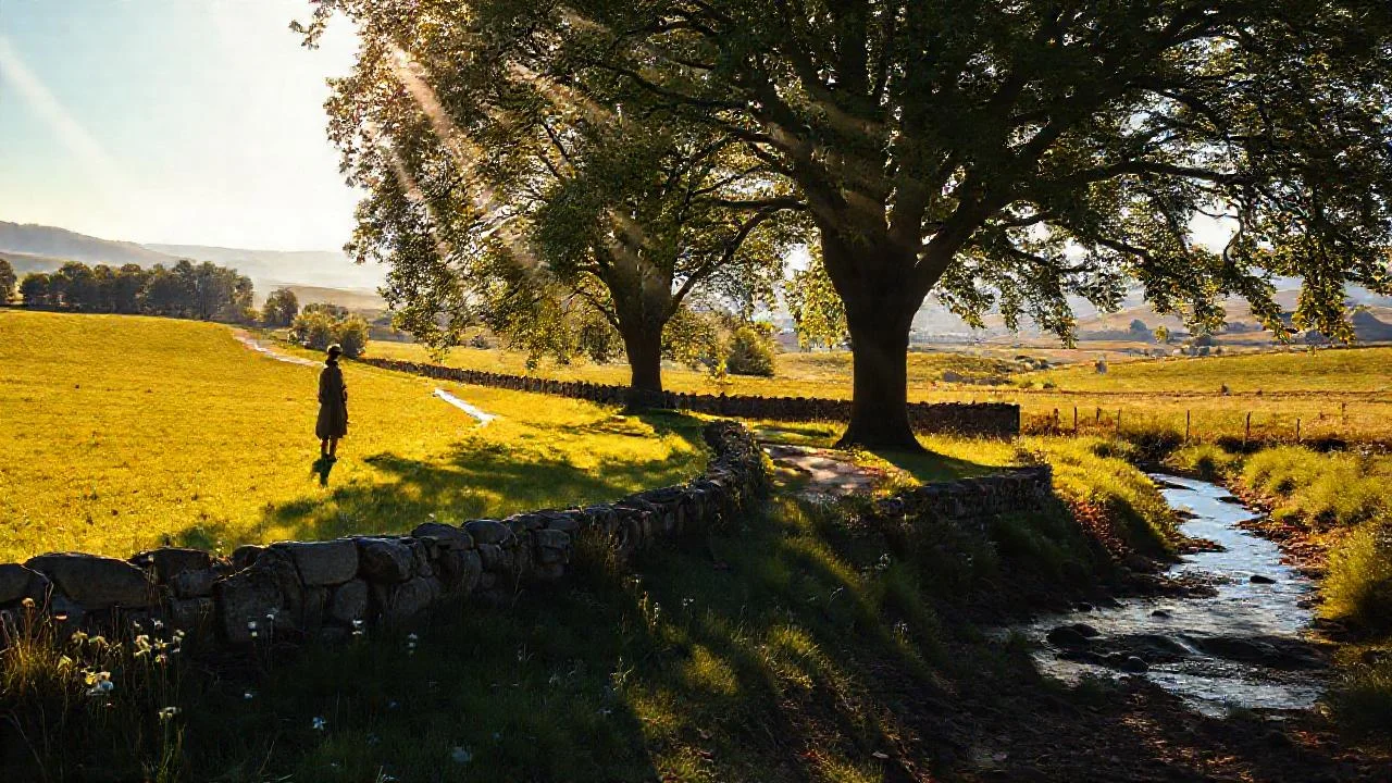Campo tranquilo, belleza solitaria y silenciosa