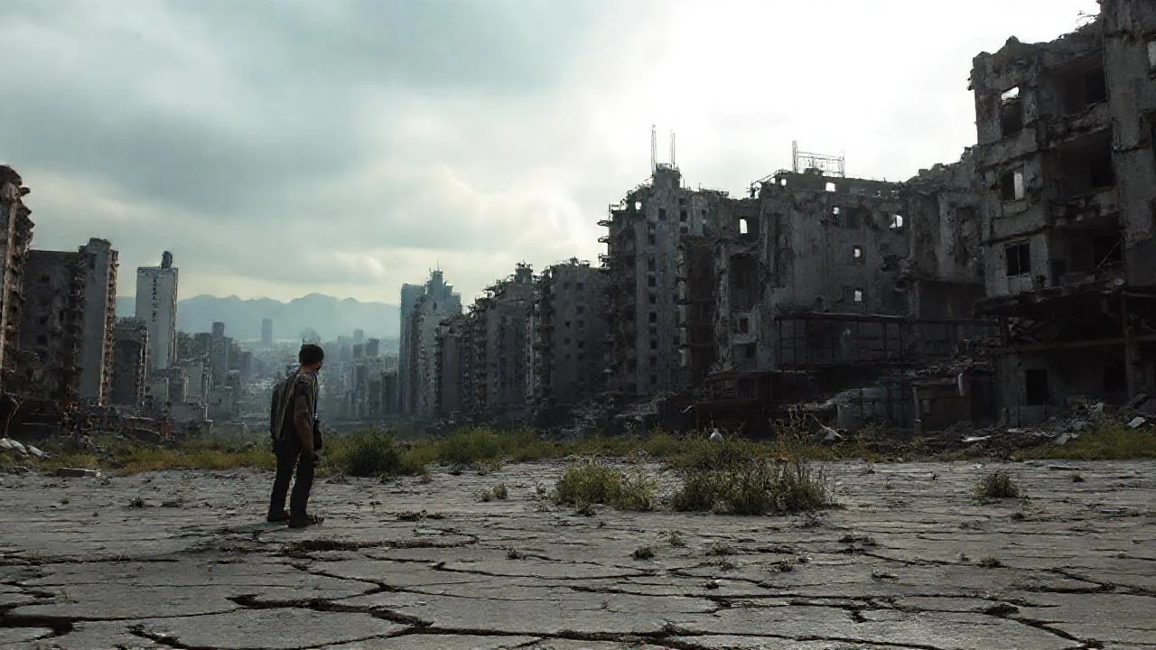 Una ciudad desolada refleja un profundo silencio