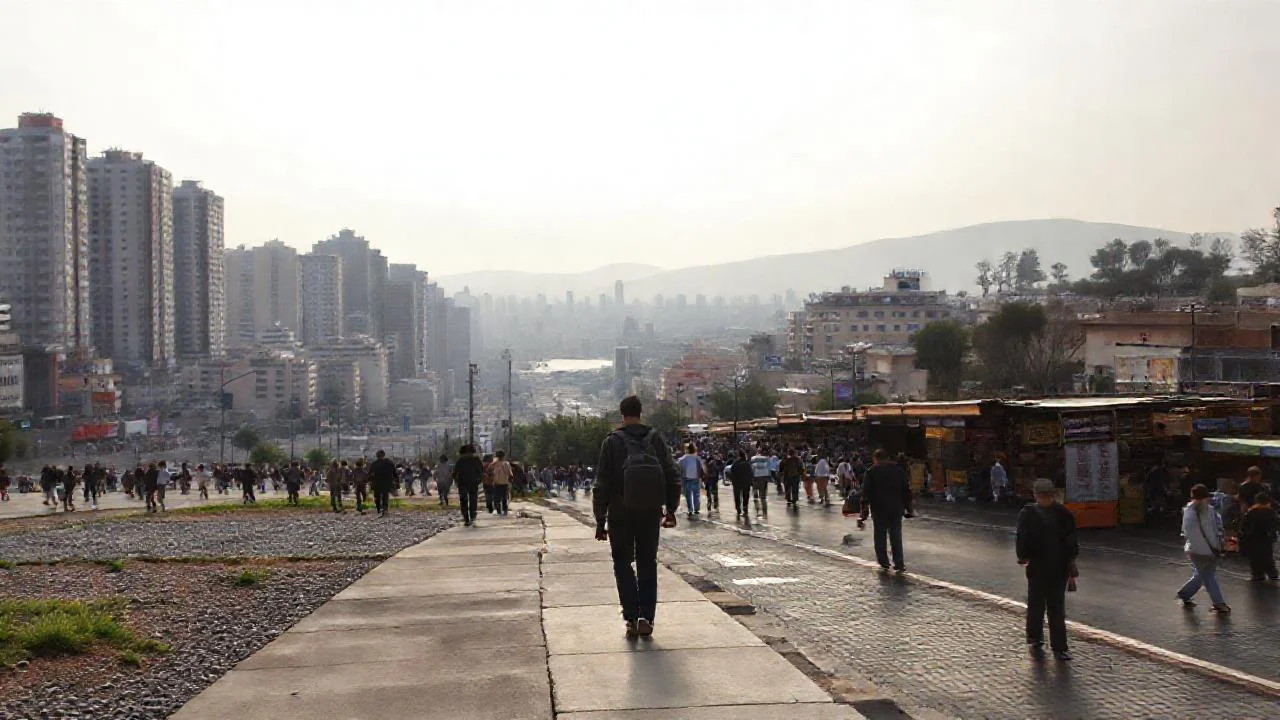 Ciudad vibrante y urbana, silenciosa y densa