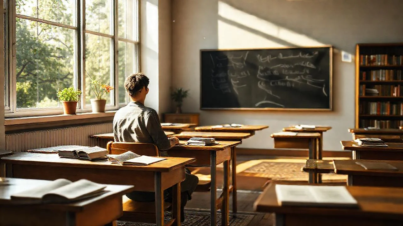 Un aula tranquila y serena