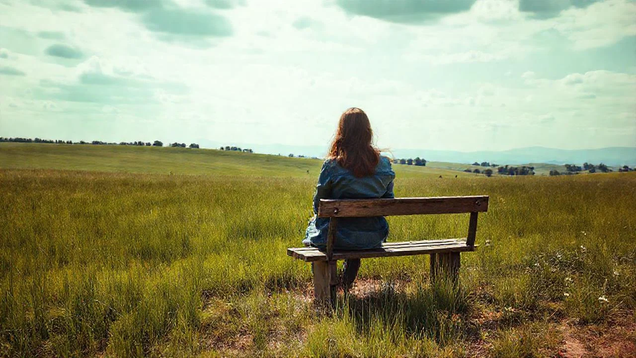 Soledad tranquila en la naturaleza