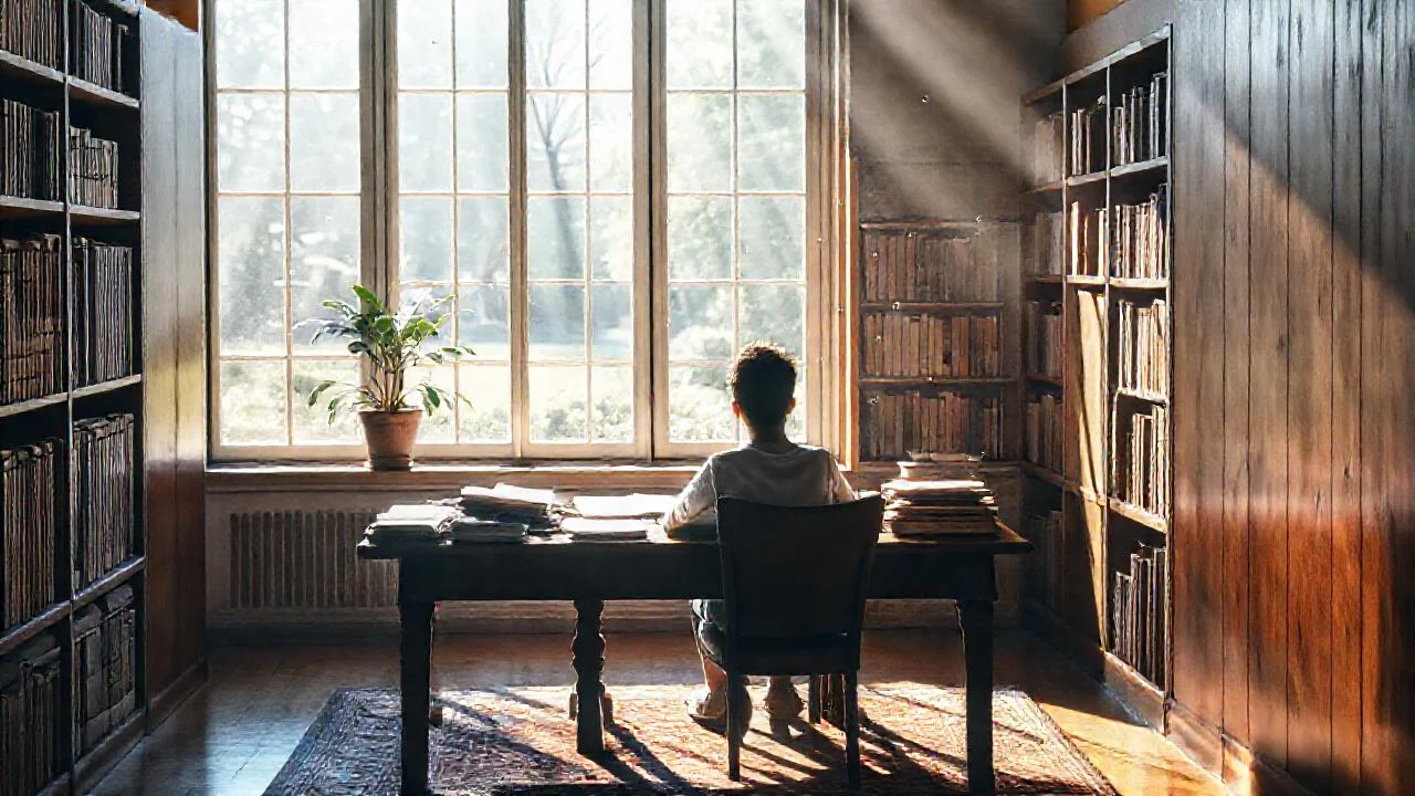 Luz y quietud en un estudio