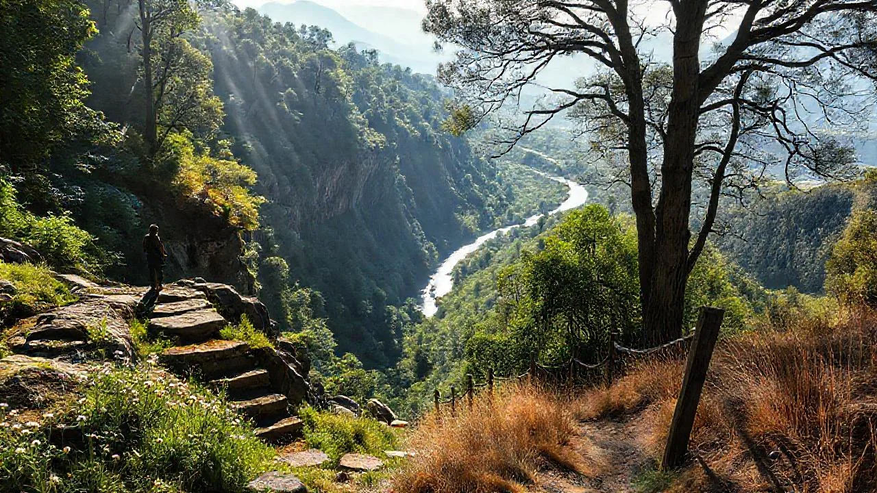 Un valle profundo y misterioso observa